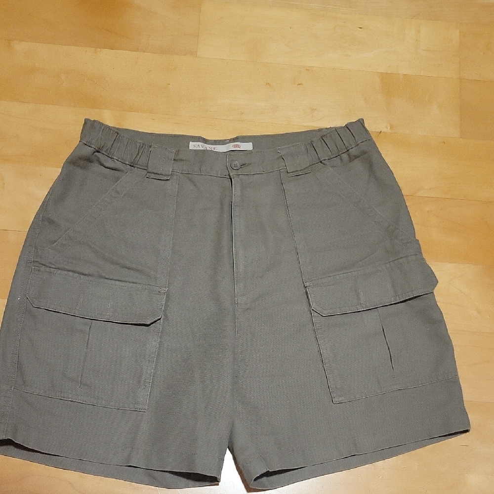 Savane Mens Khaki Cargo Shorts
